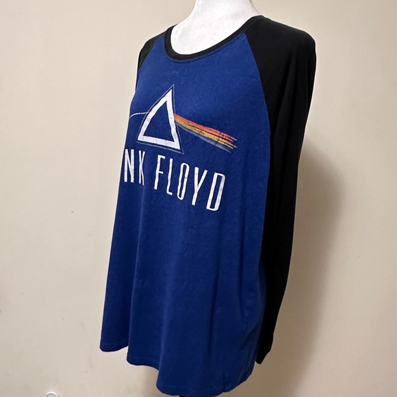 Pink Floyd True Vintage Official Merch Blue Black Trim Long Sleeve T Shirt XL - Picture 4 of 12